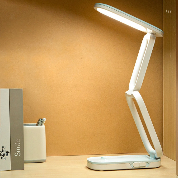 YAGE T125 LED Desk Lamp USB Foldable Reading Eye Light, Colour: Blue White by YAGE