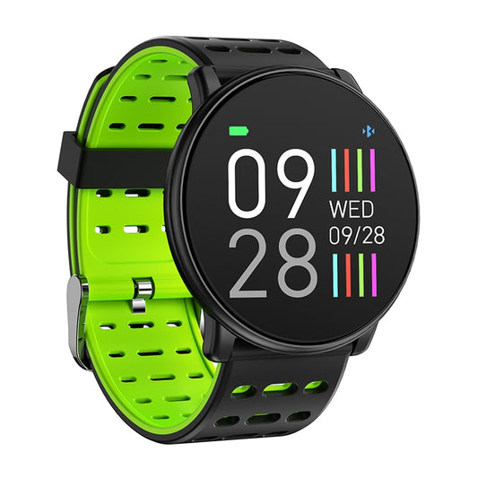 Q88 Smart Watch IP68 Waterproof Men Sports Smartwatch Android Bluetooth Watch Support Heart Rate / Call Reminder / Pedometer / Sleep Monitoring / Tracker(Black Green) by bashfashion