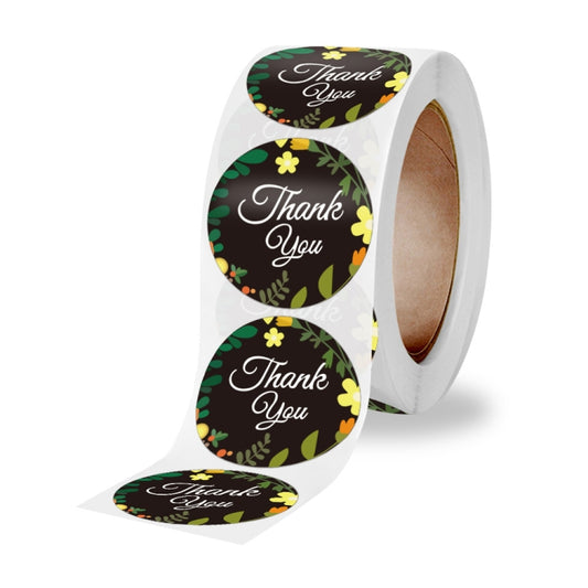2 Rolls Sealing Sticker With Flower Crafts Decoration Label, Size: 2.5cm/1inch(A-334) by bashfashion