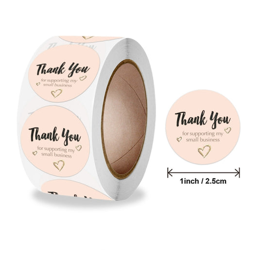 2 Rolls Love Thank You Sticker Gift Decoration Label, Size: 2.5cm / 1inch(A-347) by bashfashion