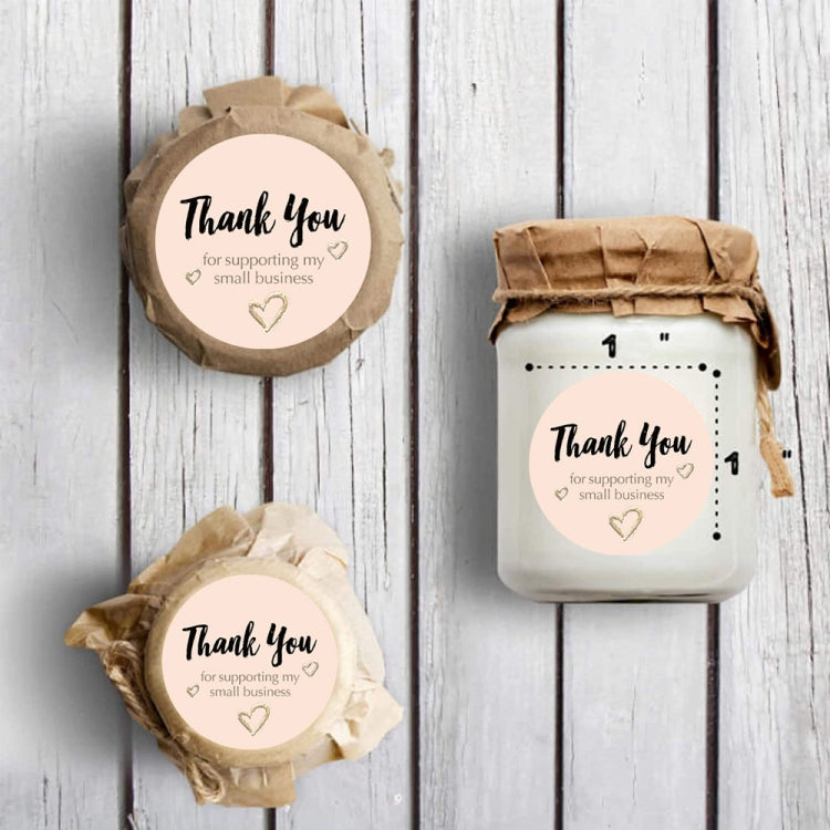 2 Rolls Love Thank You Sticker Gift Decoration Label, Size: 2.5cm / 1inch(A-347) by bashfashion