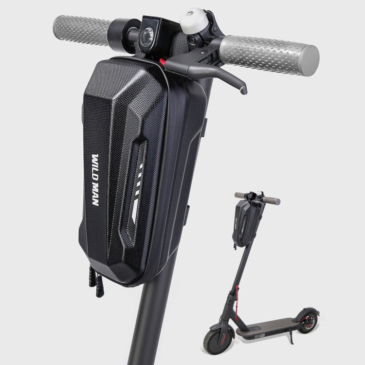 WILD MAN Electric Sooter Hard Shell EVA Front Bag Folding Bicycle Bag, Size: 3L by WILD MAN