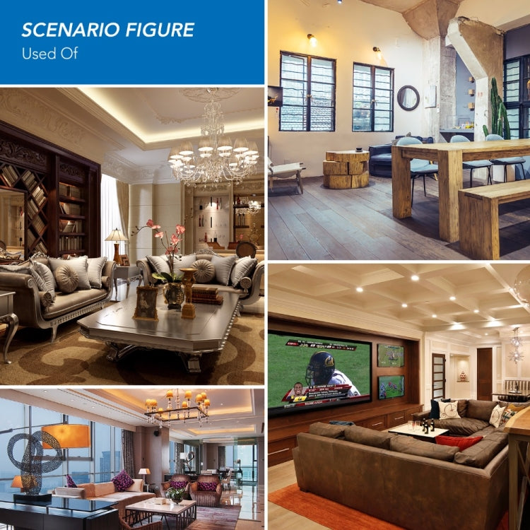 LED Concentrating Plastic Lamp Cup Household Energy-saving Spotlight(White Light) by bashfashion