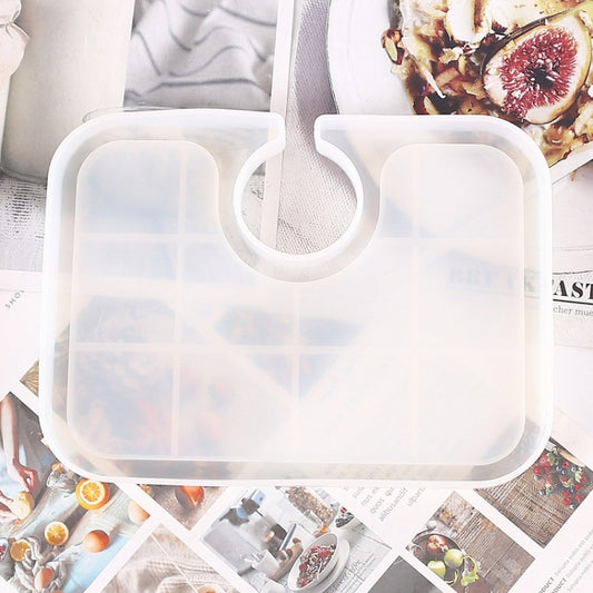 DIY Crystal Glue Afternoon Tea Tray Decoration Silicone Mold, Specification: 60-708 by bashfashion