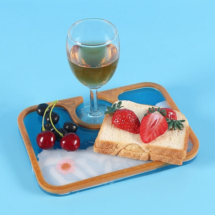 DIY Crystal Glue Afternoon Tea Tray Decoration Silicone Mold, Specification: 60-708 by bashfashion