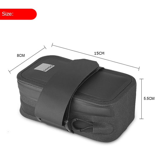 SAHOO 0.5L TPU Waterproof Portable Bicycle Tail Bag Saddle Bag(Black) by SAHOO