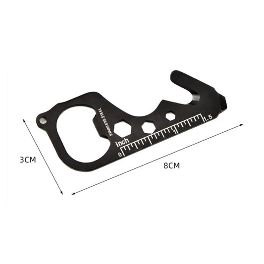 Multifunctional Card Type Tool Card Bottle Opener Screwdriver Keychain Portable Can Opener by bashfashion