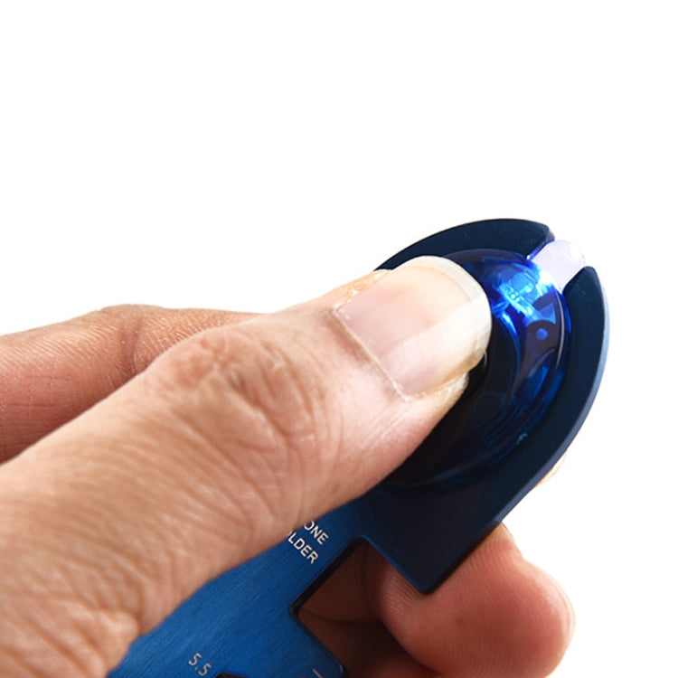 8 In 1 Stainless Steel Multi-Function Tool Card Camping Survival Card With Light(Black) by bashfashion