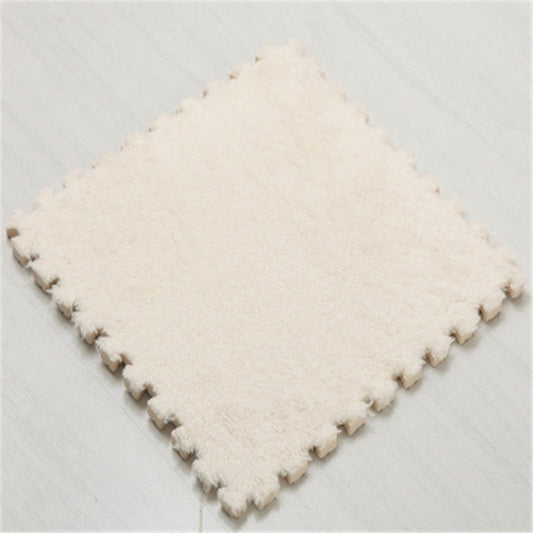 2 PCS Living Room Bedroom Children Kids Soft Carpet Magic Patchwork Jigsaw Splice Heads Climbing Baby Mat 30x30cm(White) by bashfashion