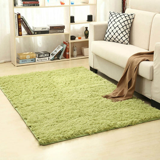 Shaggy Carpet for Living Room Home Warm Plush Floor Rugs fluffy Mats Kids Room Faux Fur Area Rug, Size:160x200cm(Grass Green) by bashfashion