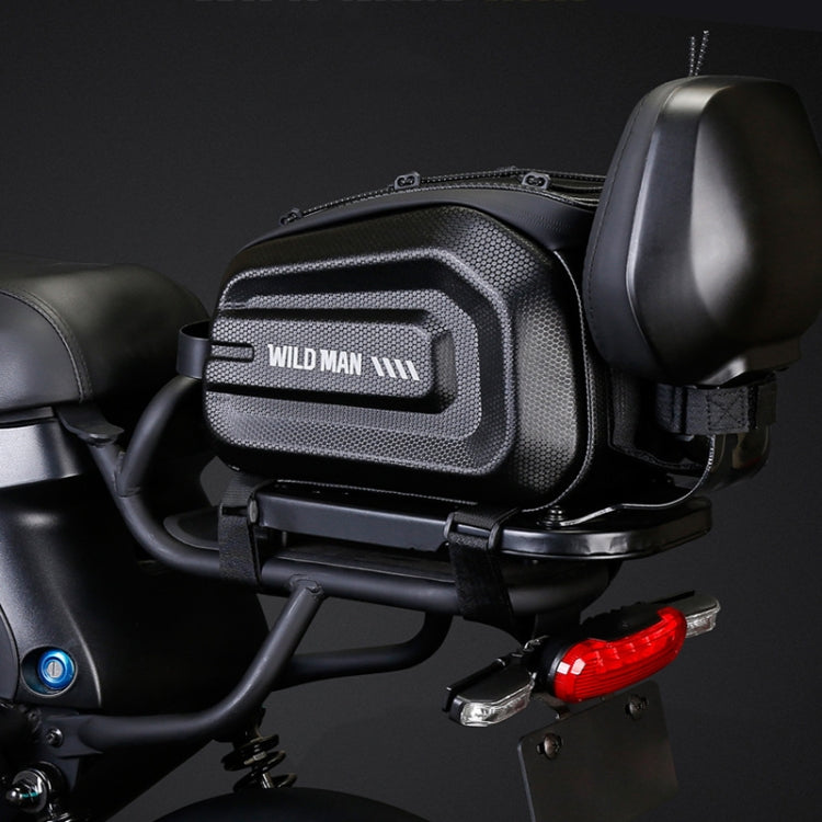 WILD MAN GD5 4L Bicycle EVA Hard Shell Rack Tail Bag Outdoor Cycling Equipment(Black) by WILD MAN