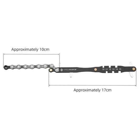 CYCLINGBOX BG-201401 Bicycle Repair Flywheel Disassembly Wrench Mountain Bike Portable Fast Repair Wrench(Black) by bashfashion