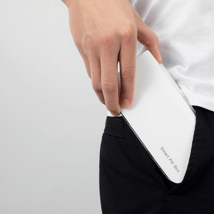 XM-ZY02 Intelligent Electronic Small Pill Box Separate Warehouse To Remind The Elderly To Take Medicine Regularly Portable Pill Box(Elegant White) by bashfashion