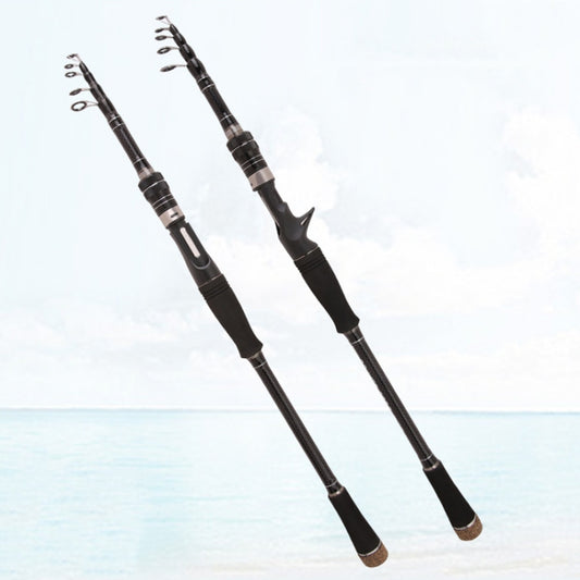 Carbon Telescopic Luya Rod Short Section Fishing Throwing Rod, Length: 1.8m(Straight Handle) by bashfashion
