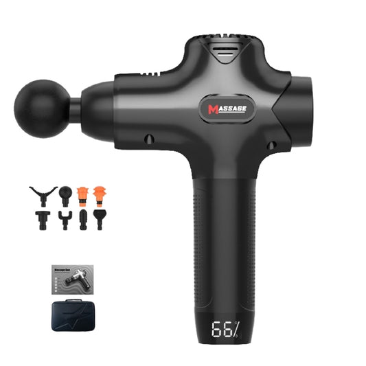 Y8-1 Fitness Massage Fascia Muscle Vibration Massager, Specification: Black(US Plug) by bashfashion