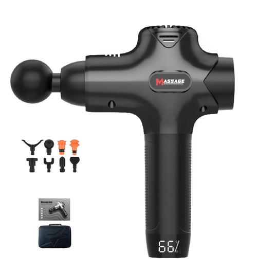 Y8-1 Fitness Massage Fascia Muscle Vibration Massager, Specification: Black(AU Plug) by bashfashion