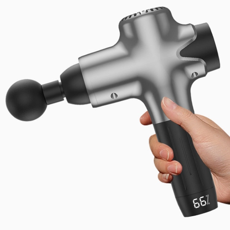 Y8-1 Fitness Massage Fascia Muscle Vibration Massager, Specification: Black(AU Plug) by bashfashion