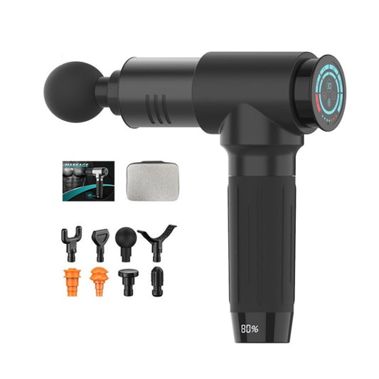 Y10 Fitness Massage Fascia Muscle Vibration Massager, Specification: 30 Gears Black(AU Plug) by bashfashion