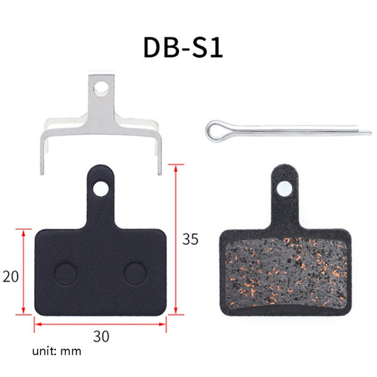 3 Pairs Mountain Bike Semi-Metallic Brake Pads M355 Oil Disc BB5 Resin Disc Brakes, Bagged(DB-S1) by bashfashion