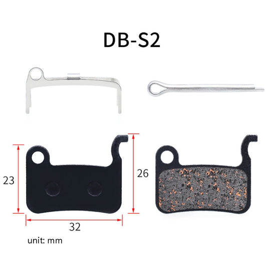3 Pairs Mountain Bike Semi-Metallic Brake Pads M355 Oil Disc BB5 Resin Disc Brakes, Bagged(DB-S2) by bashfashion