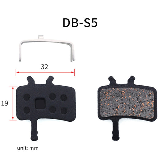 3 Pairs Mountain Bike Semi-Metallic Brake Pads M355 Oil Disc BB5 Resin Disc Brakes, Bagged(DB-S5) by bashfashion