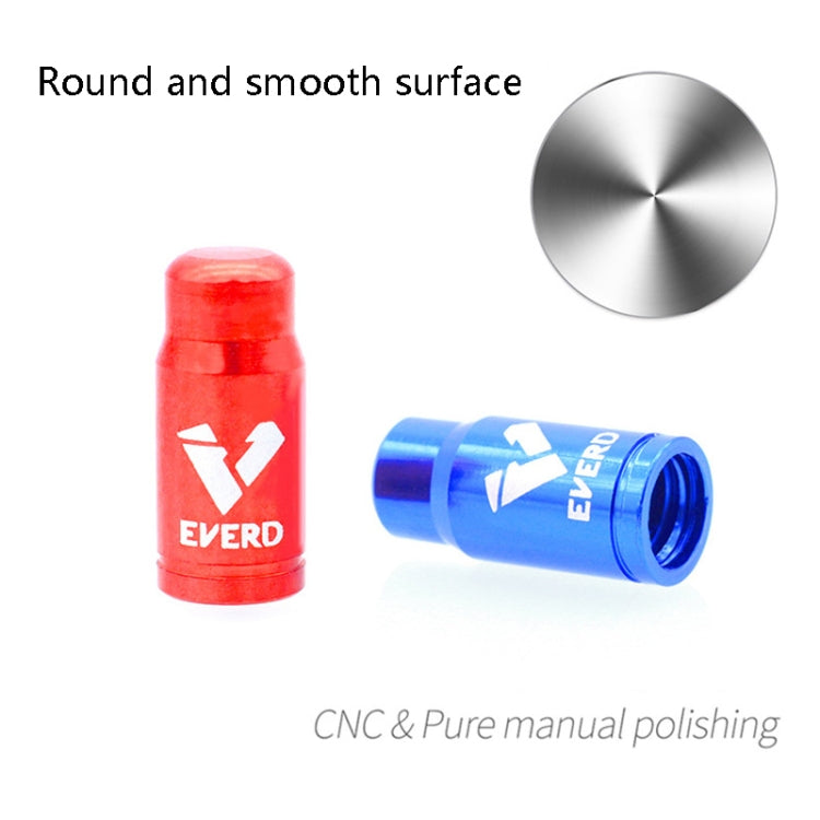 10 PCS EVERD ZH419 Mountain Road Bike Aluminum Alloy Air Mouth Cap Car Tire Dust Door Cover, Colour: Presta (Blue) by bashfashion