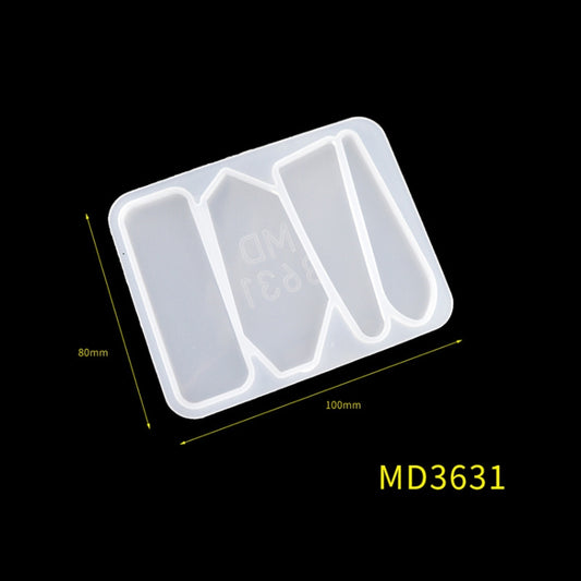 Hair Clip Mold DIY Crystal Epoxy Mold Homemade Personality Girl Hair Clip Mold(MD3631) by bashfashion