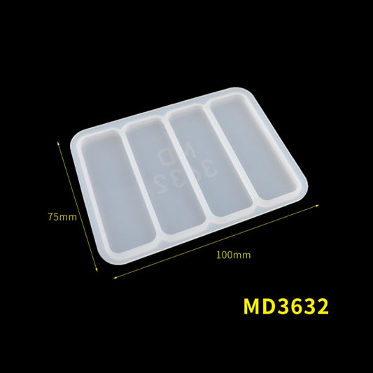 Hair Clip Mold DIY Crystal Epoxy Mold Homemade Personality Girl Hair Clip Mold(MD3632) by bashfashion