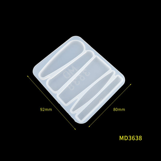 Hair Clip Mold DIY Crystal Epoxy Mold Homemade Personality Girl Hair Clip Mold(MD3638) by bashfashion