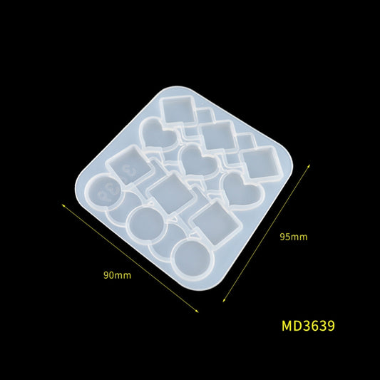 Hair Clip Mold DIY Crystal Epoxy Mold Homemade Personality Girl Hair Clip Mold(MD3639) by bashfashion