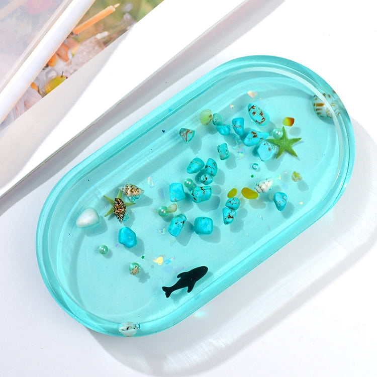 Oval Dish Silicone Mold DIY Crystal Glue Storage Box Mold(MD3706) by bashfashion