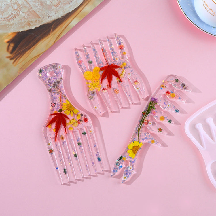 DIY Crystal Elastic Mold Comb Silicone Mold(MD3618) by bashfashion