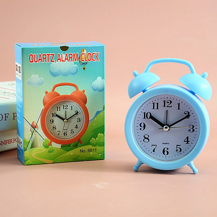 2 PCS Student Bed Small Alarm Clock Desk Alarm Clock(Pink) by bashfashion
