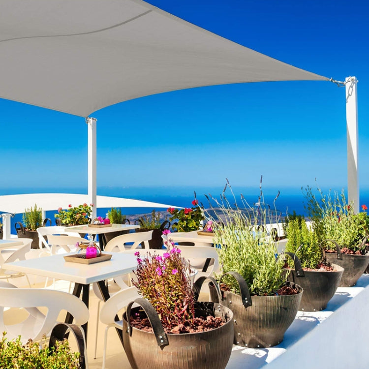 Outdoor Garden Sunshade Sail Waterproof Anti-UV Canopy, Size: 3m x 4m(Beige) by bashfashion