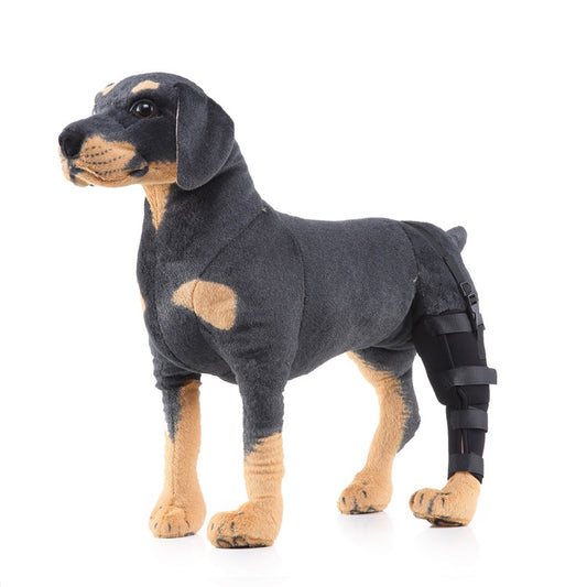 HJ19 Pet Surgery Rehabilitation Back Leg Protector Walking Aids, Size: XS(Black Left Back Leg) by bashfashion