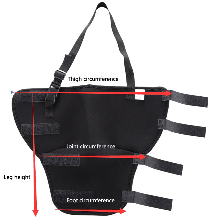 HJ19 Pet Surgery Rehabilitation Back Leg Protector Walking Aids, Size: M(Black Right Back Leg) by bashfashion