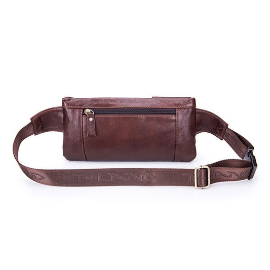 BULL CAPTAIN 020 Men Small Mobile Phone Waist Bag Crossbody Multi-Function Chest Bag(Brown) by BULL CAPTAIN