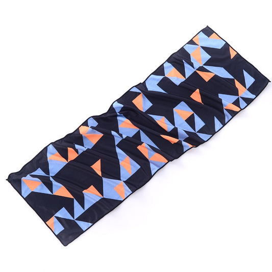 Gym Sports Cold Feeling Sweat-Absorbent Quick-Drying Cold Towel(Geometric Triangle) by bashfashion