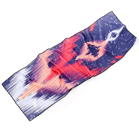 Gym Sports Cold Feeling Sweat-Absorbent Quick-Drying Cold Towel(Starry Sky) by bashfashion