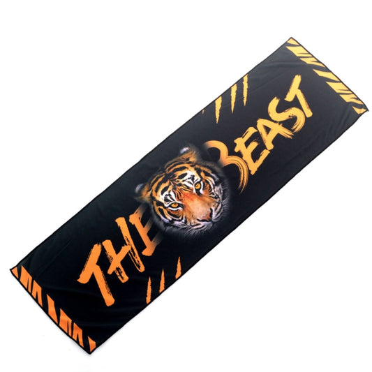 Gym Sports Cold Feeling Sweat-Absorbent Quick-Drying Cold Towel(Black Tiger) by bashfashion