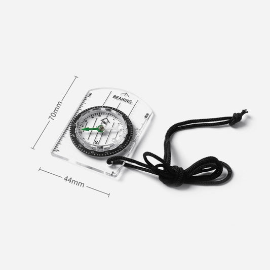 2 in 1 Compass With Map Measuring Ruler Outdoor Multifunctional Compass by bashfashion