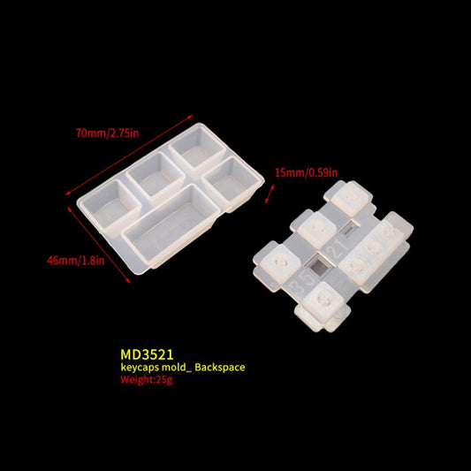 2 PCS DIY Keycap Silicone Mold OEM Mechanical Keyboard Silicone Mold, Style: MD3521 by bashfashion