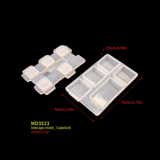 2 PCS DIY Keycap Silicone Mold OEM Mechanical Keyboard Silicone Mold, Style: MD3523 by bashfashion
