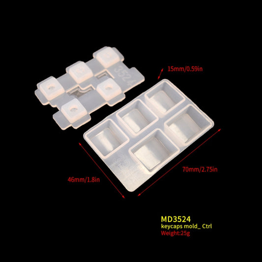 2 PCS DIY Keycap Silicone Mold OEM Mechanical Keyboard Silicone Mold, Style: MD3524 by bashfashion