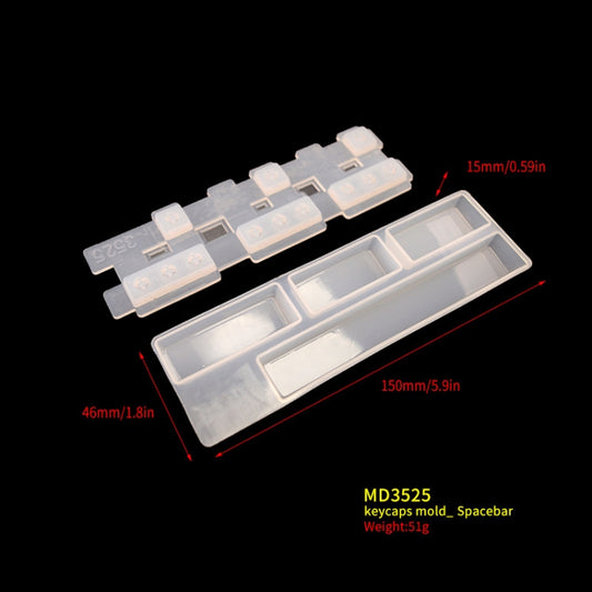 2 PCS DIY Keycap Silicone Mold OEM Mechanical Keyboard Silicone Mold, Style: MD3525 by bashfashion