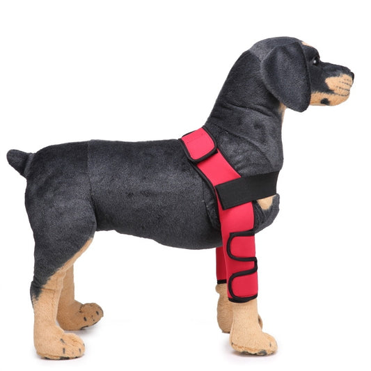 Pet Dog Leg Knee Guard Surgery Injury Protective Cover, Size: L(Classic Model (Red)) by bashfashion