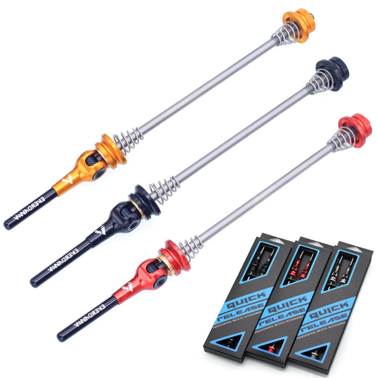 EVERDAWN Mountain Highway Bike Titanium Alloy Axis Quick Removal Rod Front And Rear Rollers Open Flower Drum Fixed Axis Trolley(Golden) by bashfashion