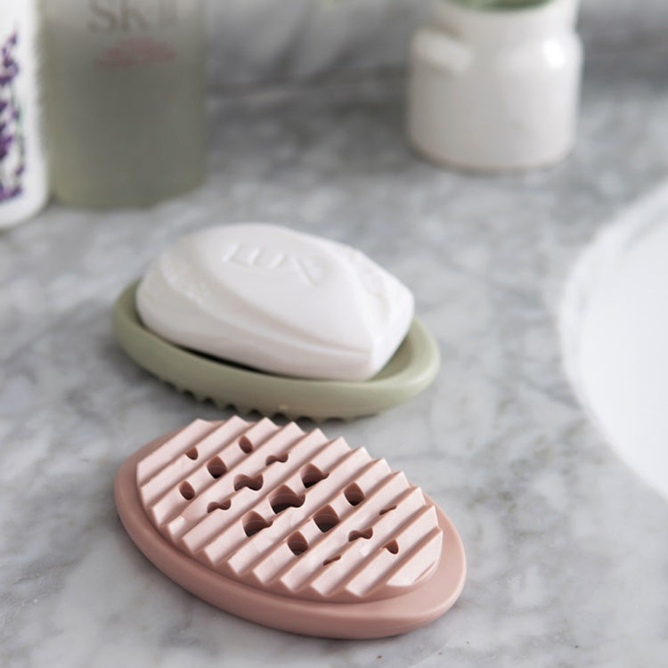 TM17005 2 In 1 Bathroom Drain Brush Soap Box(Pink) by bashfashion