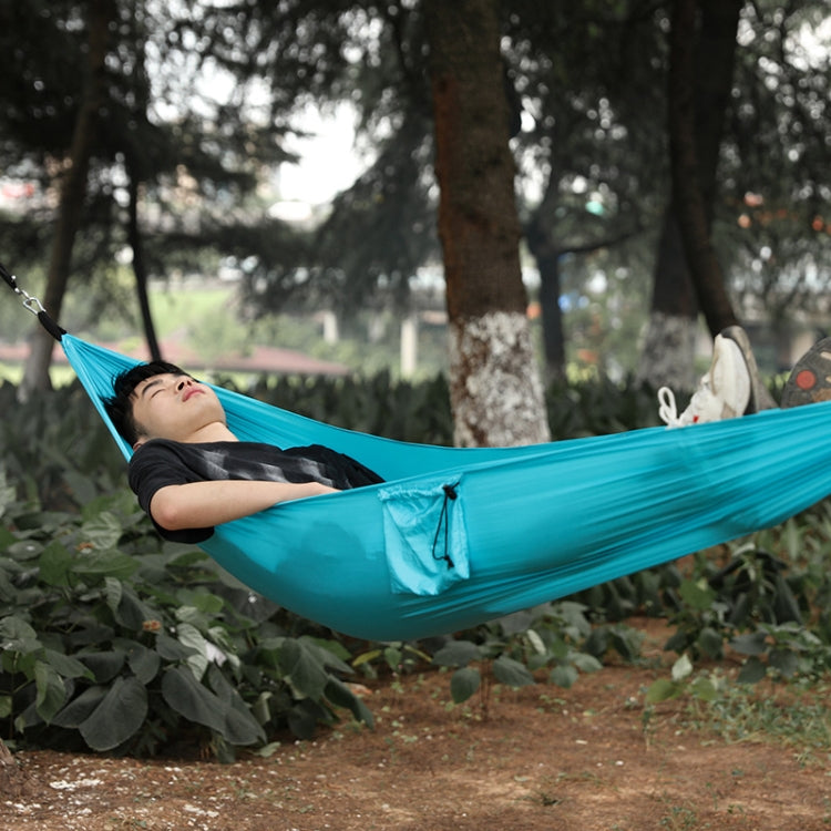 245 x 90cm Outdoor Hammock Camping Nylon Single Swing, Random Color Delivery by bashfashion