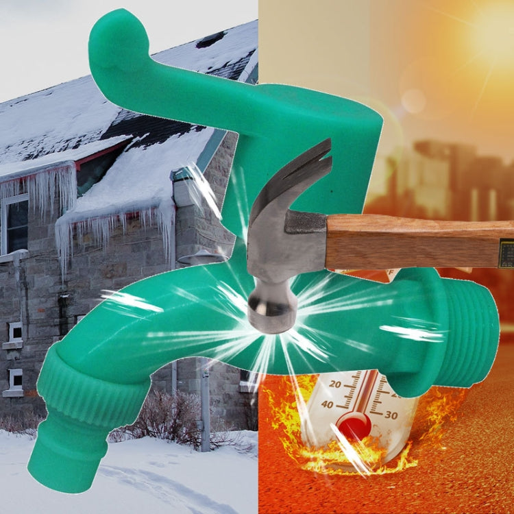 10pcs All Plastic Freeze-Resistant Washing Machine Faucet 1/2 inch (Random Color Delivery) by bashfashion